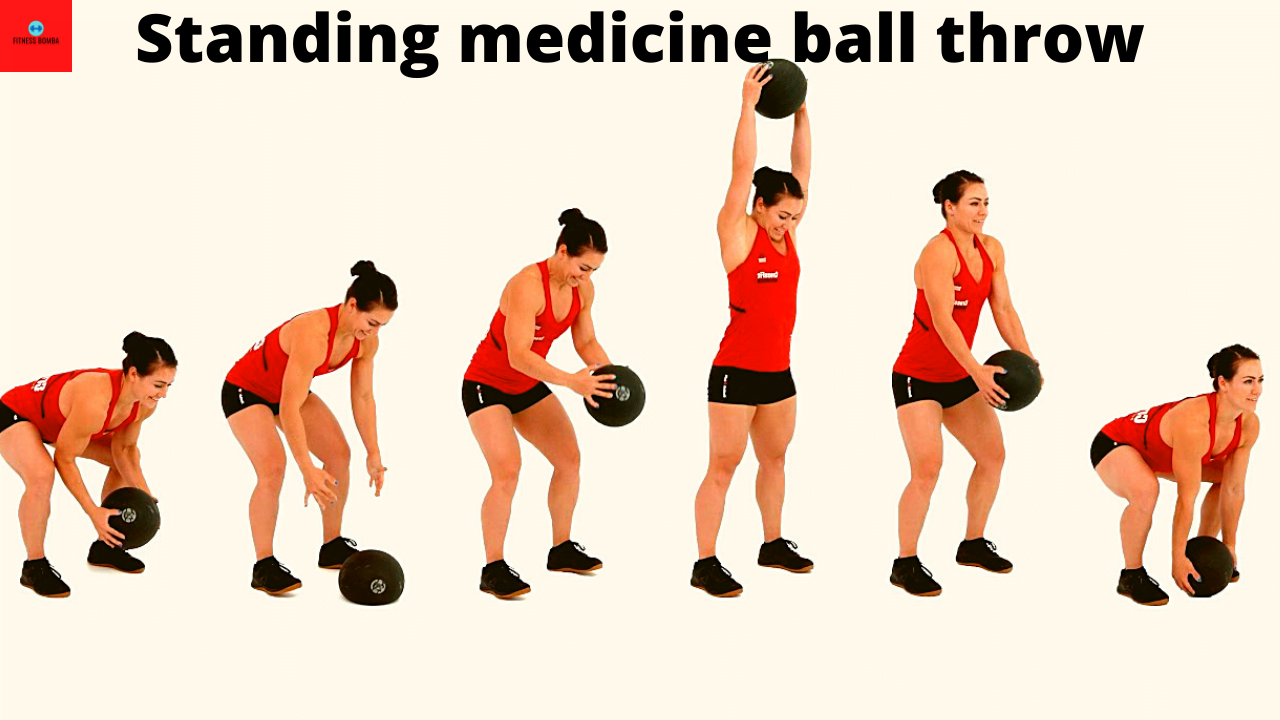 Standing medicine ball throw