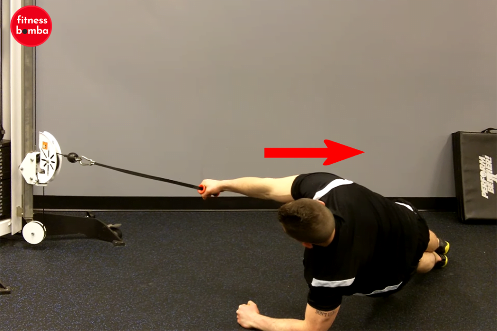 Cable Plank Rows